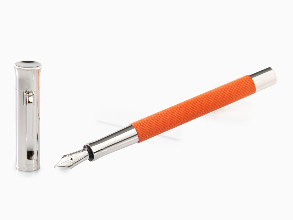 Graf von Faber-Castell Guilloche Fountain Pen, Precious resine, Orange