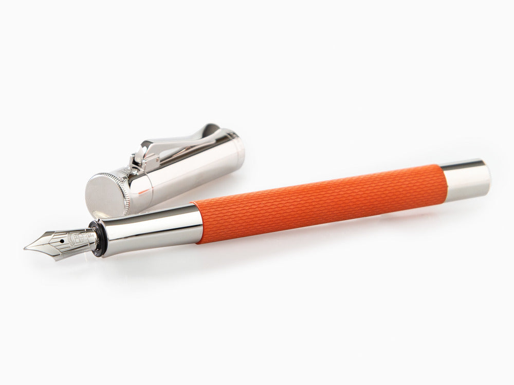 Graf von Faber-Castell Guilloche Fountain Pen, Precious resine, Orange