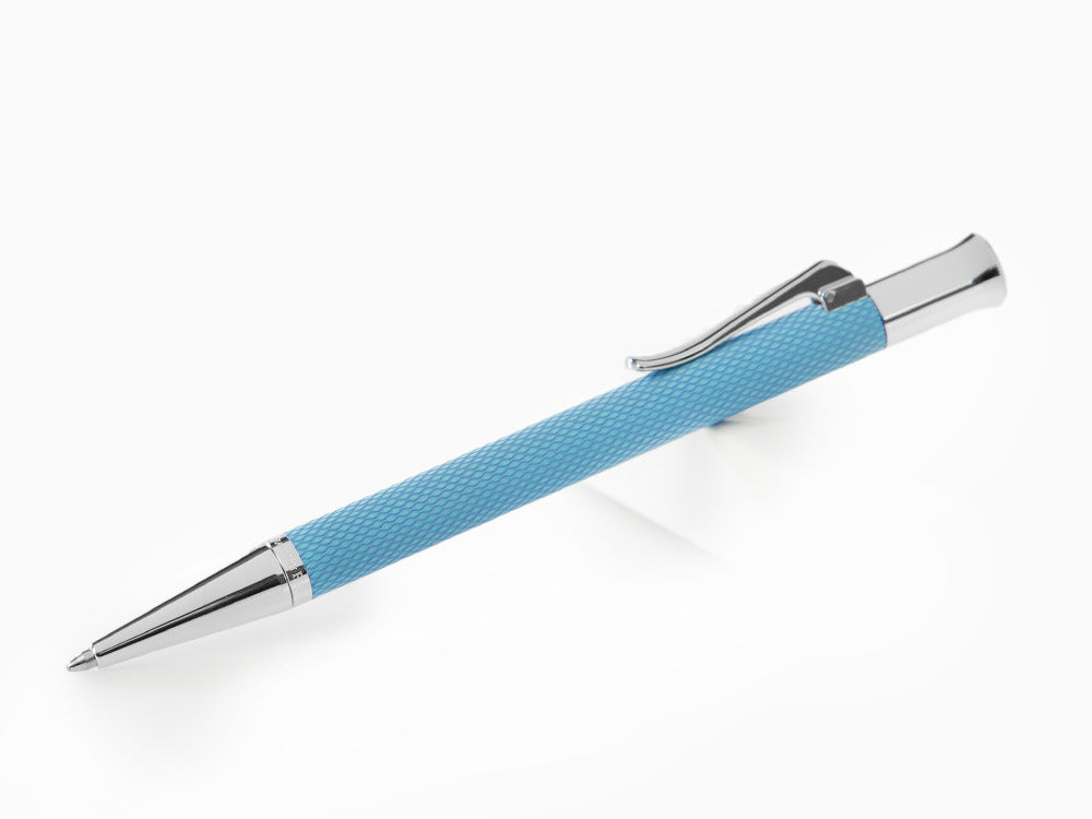 Graf von Faber-Castell Guilloche Gulf Blue Ballpoint pen, Precious resine
