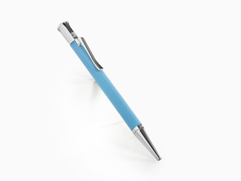 Graf von Faber-Castell Guilloche Gulf Blue Ballpoint pen, Precious resine