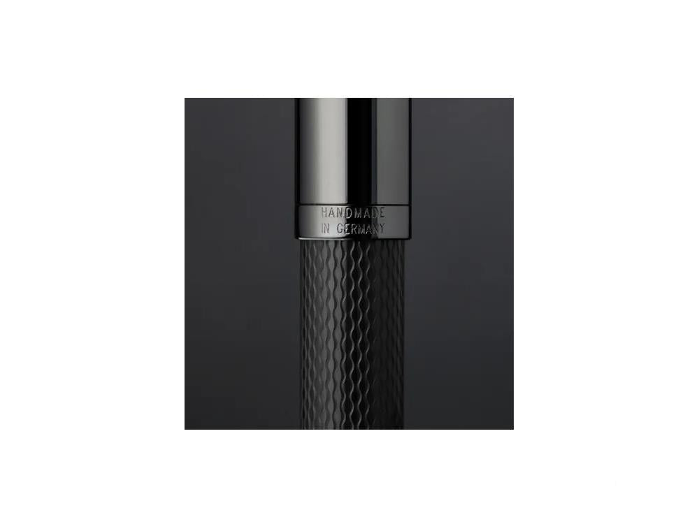 Graf von Faber-Castell Guilloche Black Edition Rollerball pen, Resin, 145269