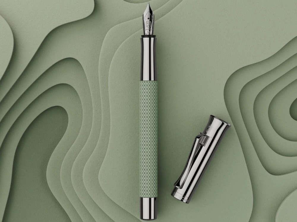 Graf von Faber-Castell Guilloche Sage Green Fountain Pen,145320