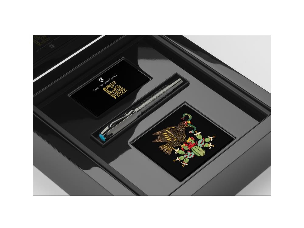 Graf von Faber-Castell Pen of the Year 2022, Aztecas, Rollerball, Carbon,145377