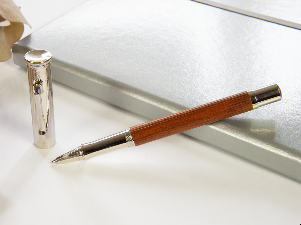 Graf von Faber-Castell Classic Rollerball pen, Pernambuco wood, Platinum,145510