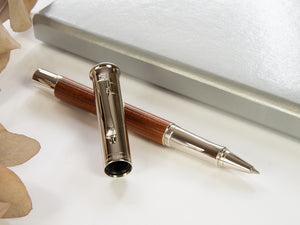 Graf von Faber-Castell Classic Rollerball pen, Pernambuco wood, Platinum,145510