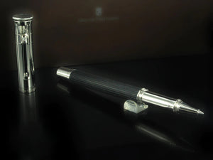 Graf von Faber-Castell Classic Rollerball pen, Ebony wood, Platinum trim,145511