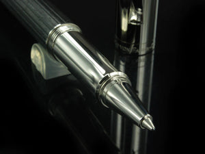 Graf von Faber-Castell Classic Rollerball pen, Ebony wood, Platinum trim,145511
