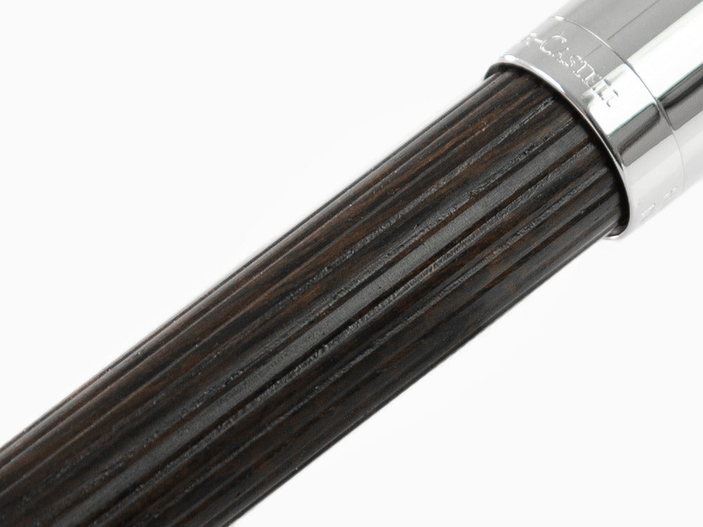 Graf von Faber-Castell Classic Fountain Pen, Grenadilla wood, Platinum