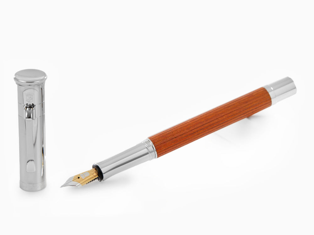 Graf von Faber-Castell Classic Fountain Pen, Pernambuco wood, Platinum