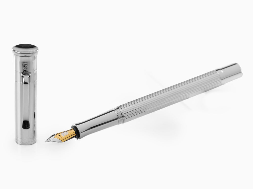 Graf von Faber-Castell Classic Fountain Pen, Platinum trim