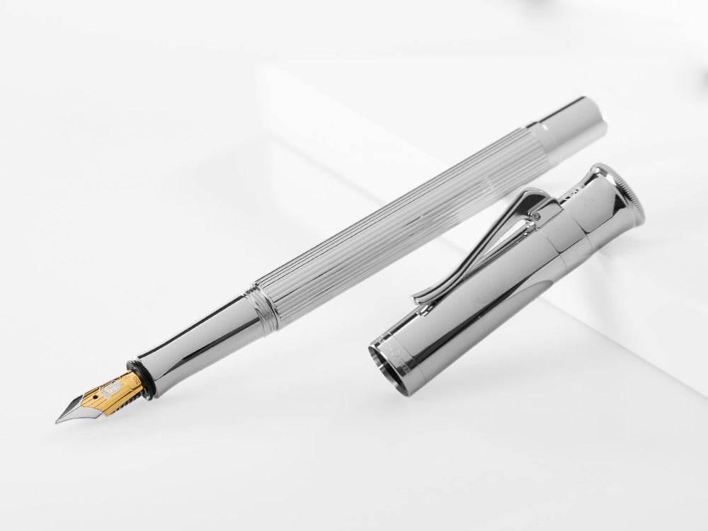 Graf von Faber-Castell Classic Fountain Pen, Platinum trim