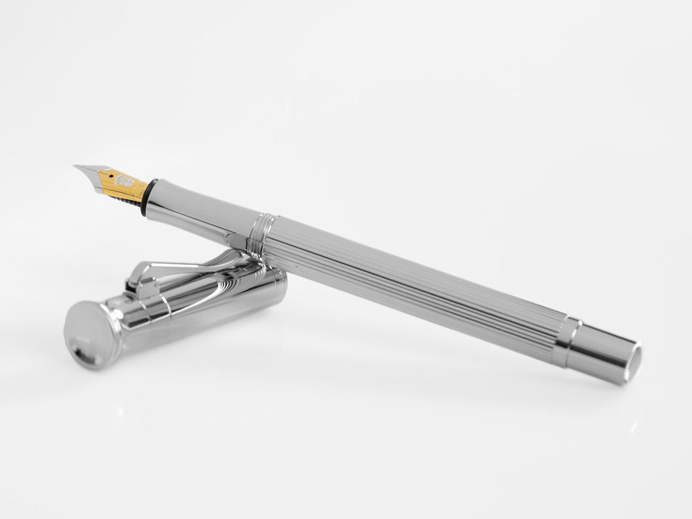 Graf von Faber-Castell Classic Fountain Pen, Platinum trim