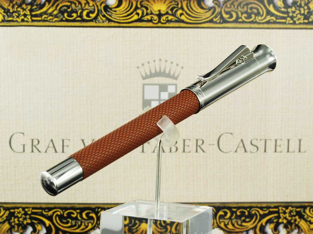 Graf von Faber-Castell Guilloche Rollerball pen, Precious resine, Cognac