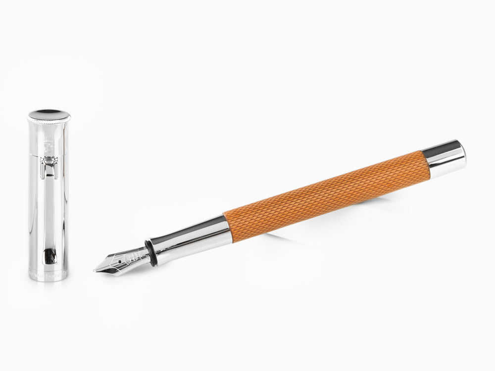 Graf von Faber-Castell Guilloche Fountain Pen, Precious resine, Cognac