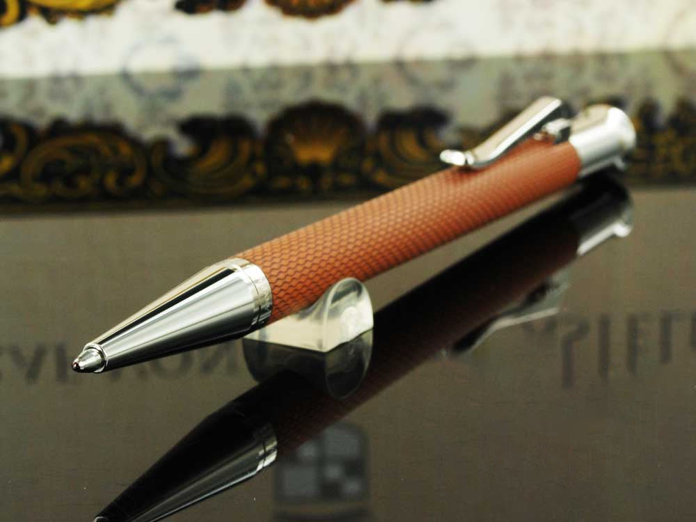 Graf von Faber-Castell Guilloche Ballpoint pen, Precious resine, Cognac, 146535