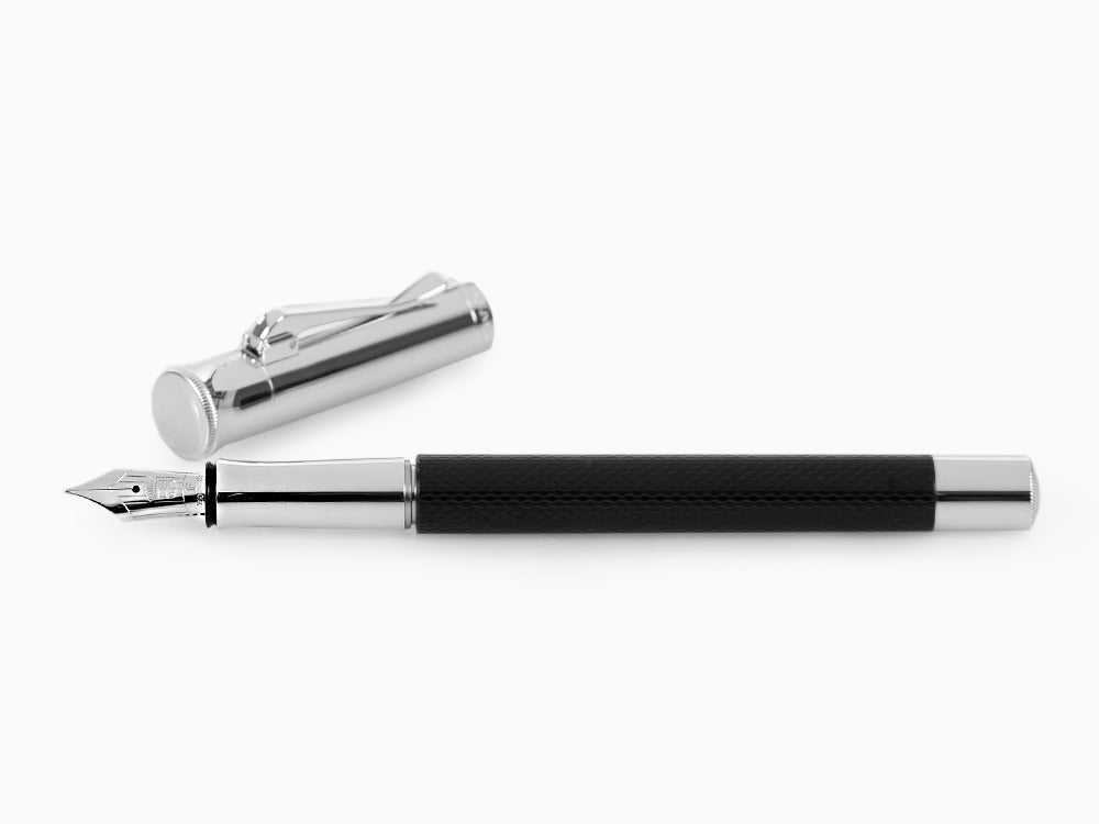 Graf von Faber-Castell Guilloche Fountain Pen, Precious resine, Black