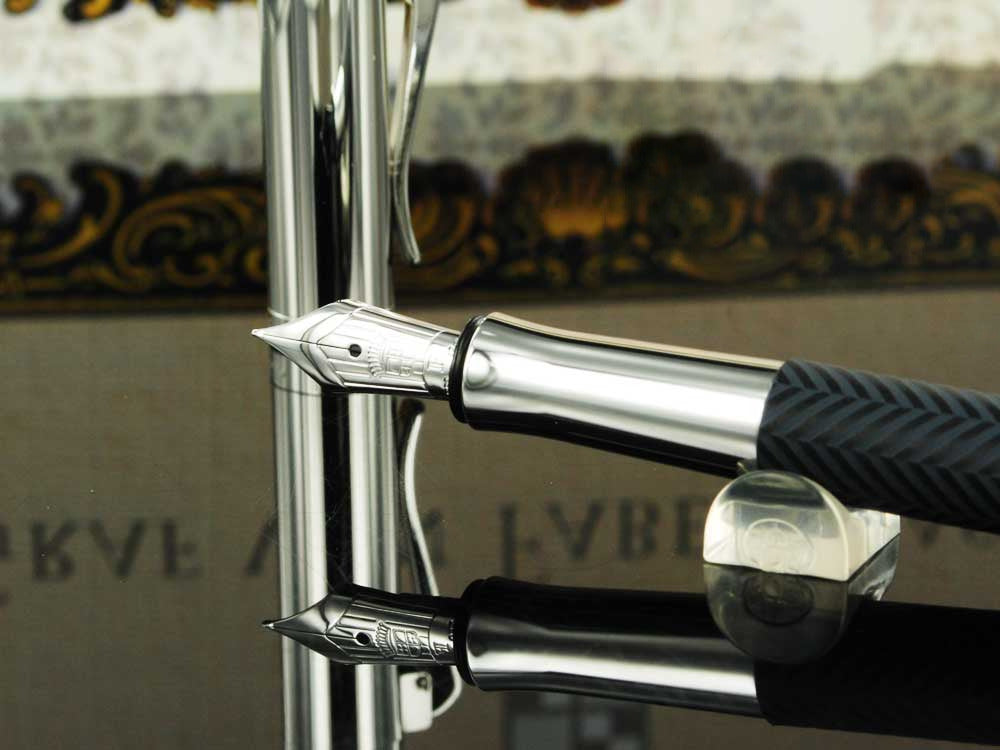 Graf von Faber-Castell Guilloche Ciselé Fountain Pen, Anthracite, 146700