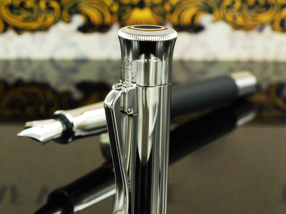 Graf von Faber-Castell Guilloche Ciselé Fountain Pen, Anthracite, 146700