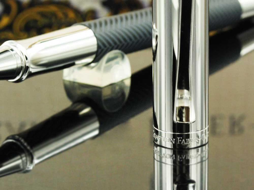 Graf von Faber-Castell Guilloche Ciselé Rollerball pen, Anthracite, 146710