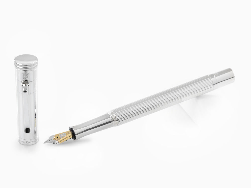 Graf von Faber-Castell Classic Fountain Pen, Silver .925, 148570