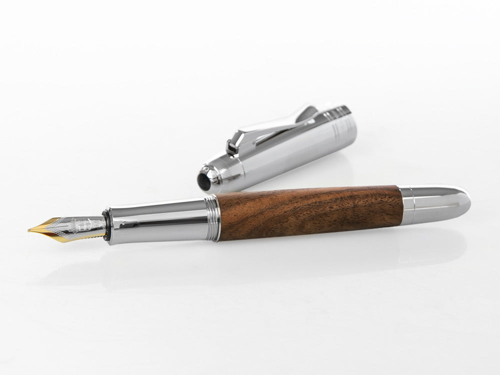 Graf von Faber-Castell Magnum Fountain Pen, Walnut wood, 156380