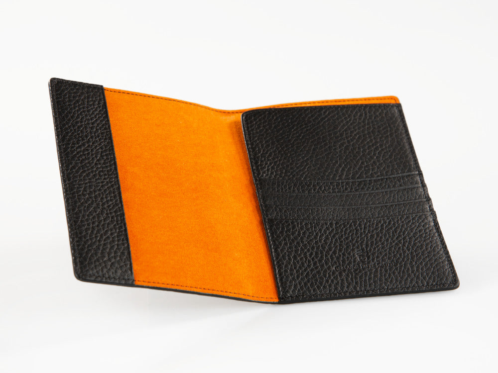 Graf von Faber-Castell Cashmere Passport Case, Calfskin Leather, Black, G118706