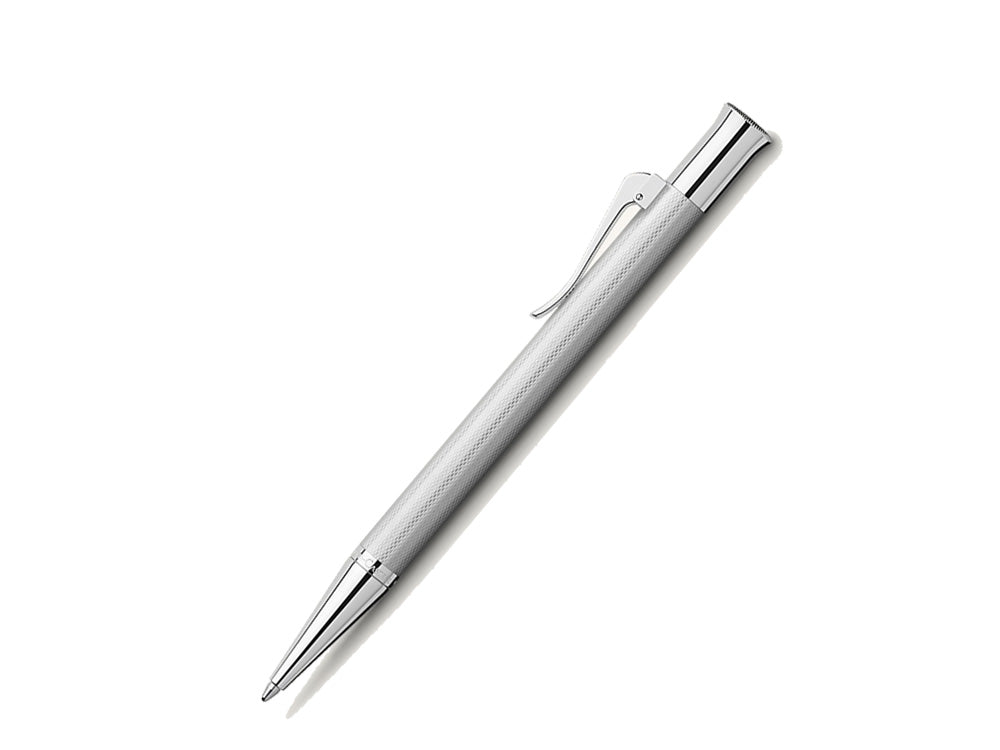 Graf von Faber-Castell Guilloche Ballpoint pen, Metal, Rhodium trim, 146534