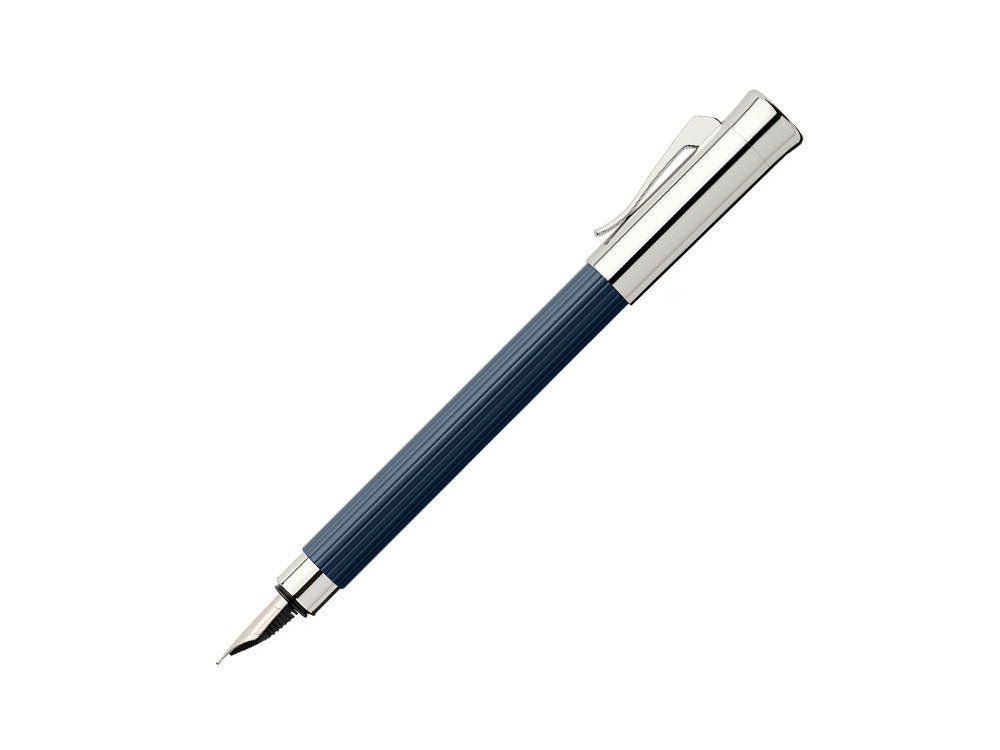 Graf von Faber-Castell Tamitio Fountain Pen, Ribbed, Navy Blue, 141710