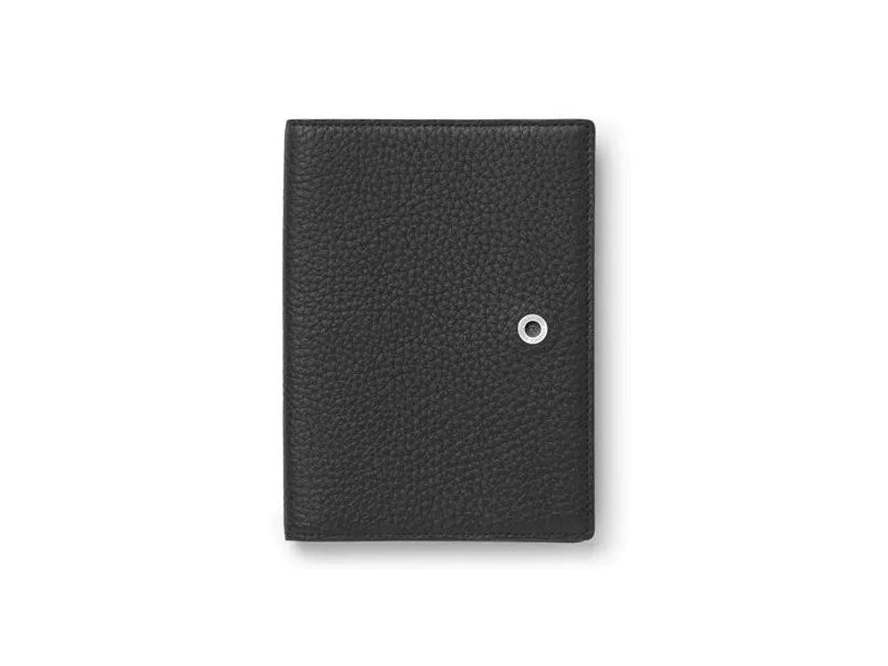 Graf von Faber-Castell Cashmere Passport Case, Calfskin Leather, Black, G118706