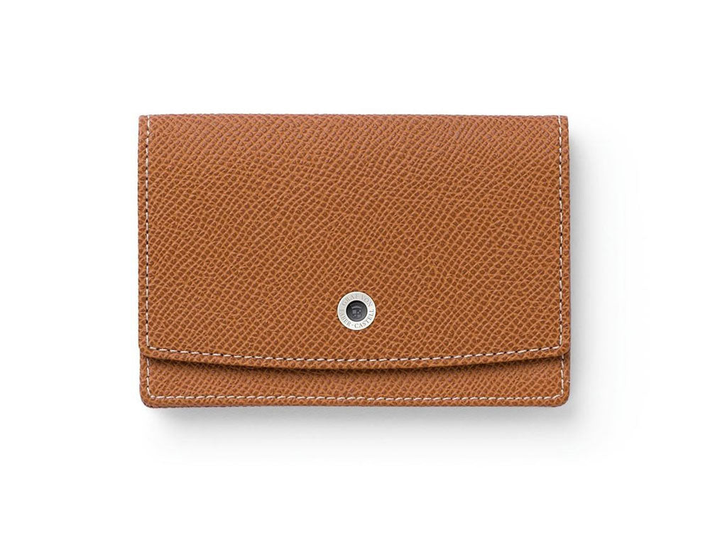 Graf von Faber-Castell Epsom Credit card holder, 2 Cards, Cognac,118884