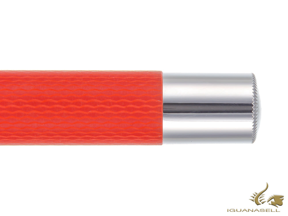 Graf von Faber-Castell Guilloche India Red Fountain Pen, Precious resine