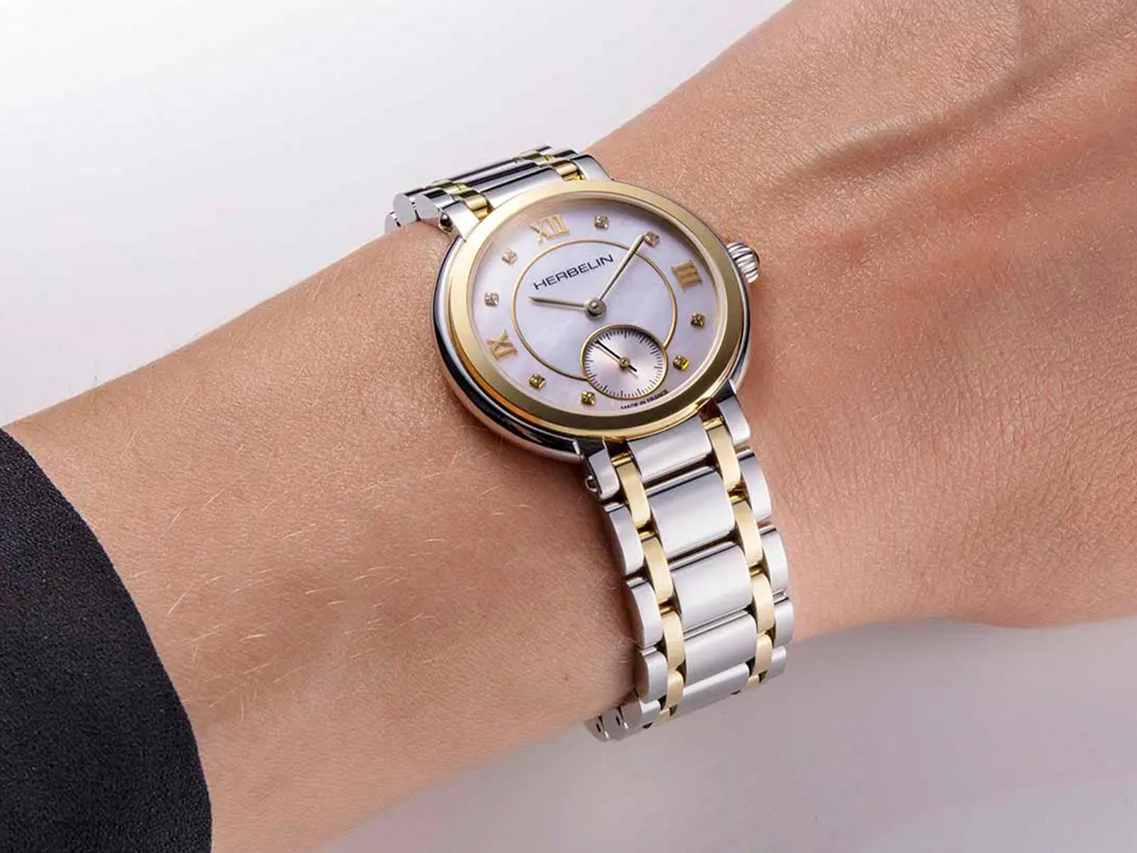 Herbelin Galet Quartz Watch, White, 31.5 mm, 5 atm, 10630BT59