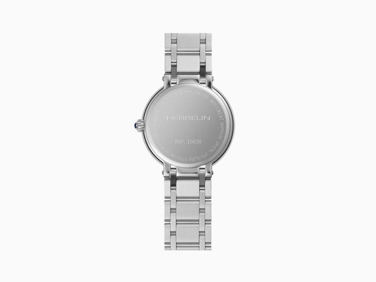 Herbelin Galet Quartz Watch, White, 31.5 mm, 5 atm, 10630BTR59