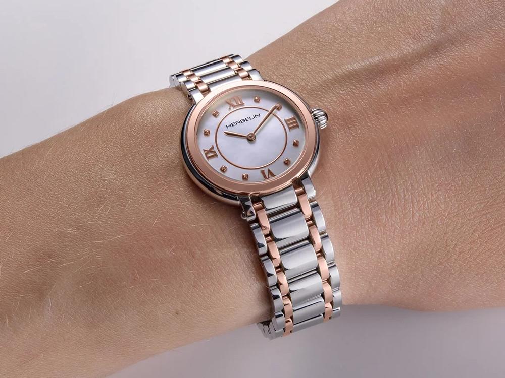 Herbelin Galet Quartz Watch,  28 mm, 5 atm, 17430BTR59