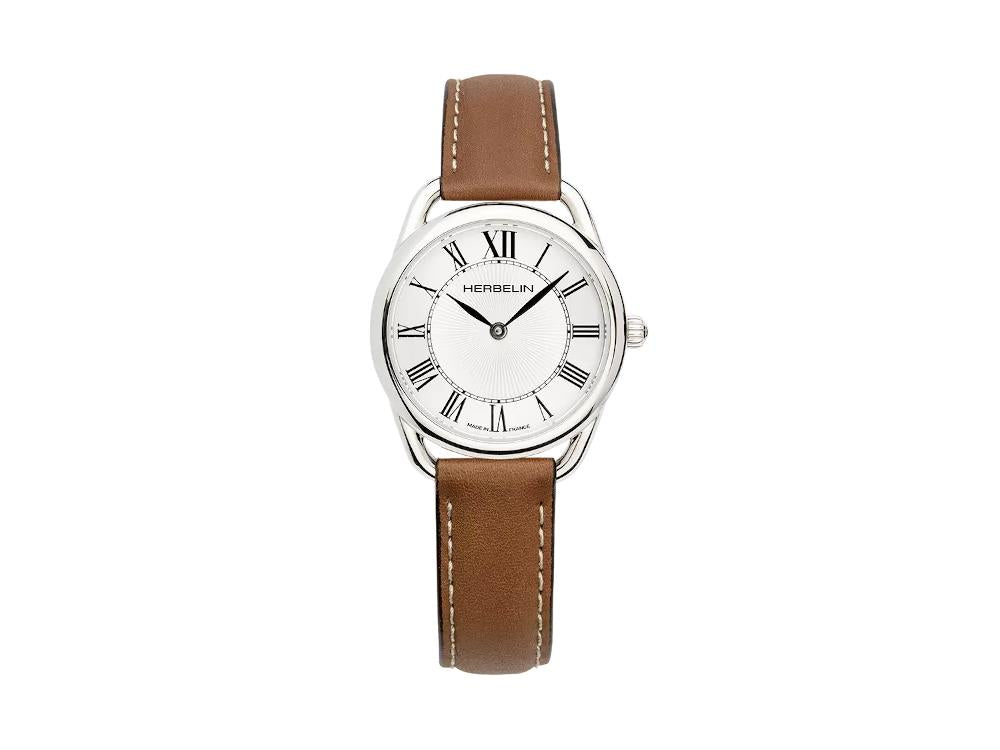 Herbelin Equinoxe Quartz Watch, Stainless Steel 316L, Silver/White,17497AP08GD