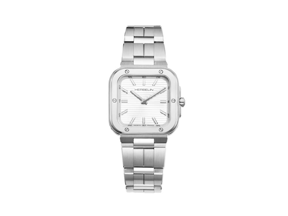 Herbelin Cap Camarat Quartz Watch, Stainless Steel 316L, White, 30 mm, 17546B12