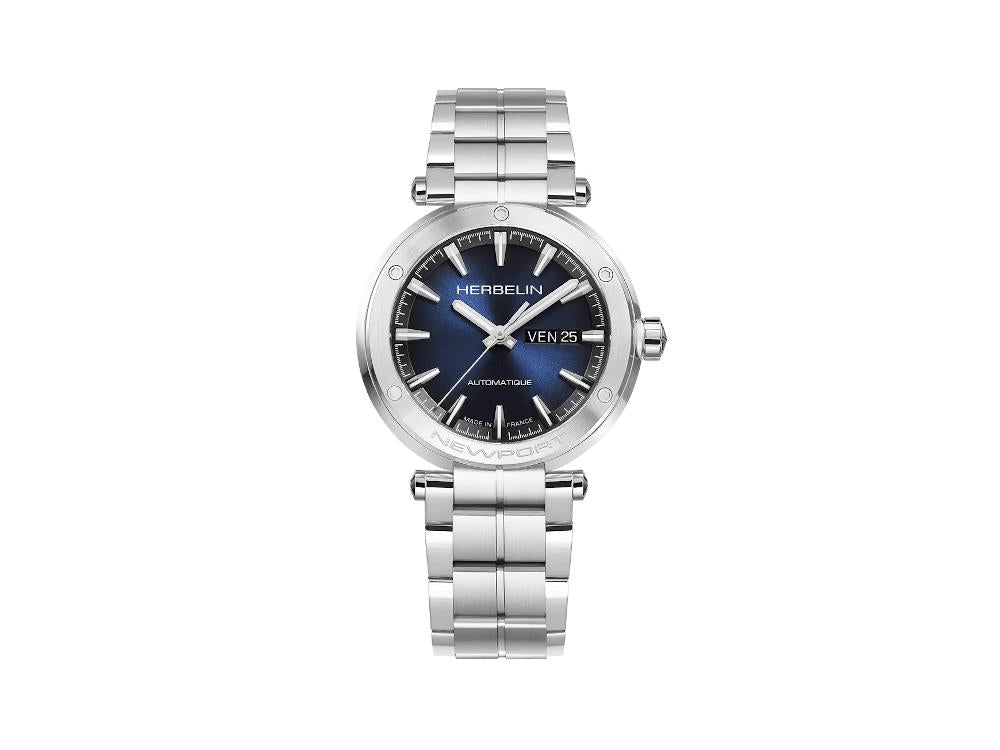 Herbelin Newport Automatic Watch, Blue, 42 mm, Day, 1768B15