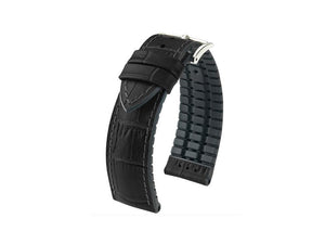 Hirsch Paul Performance Collection Strap, Black, 18 mm, 0925028050-2-18