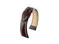 Hirsch Heavy Calf Calfskin Strap, Brown, White, 22 mm, Buckle, 01475010-2-22
