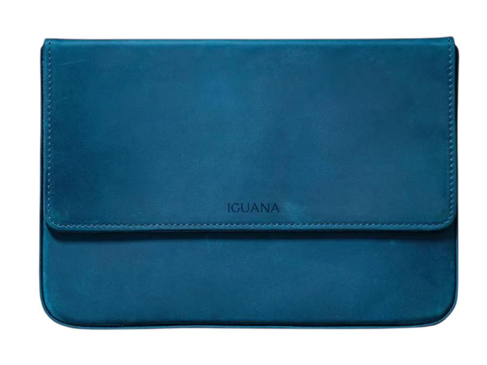 Iguana Pen Case Blue, 12 Writing Items