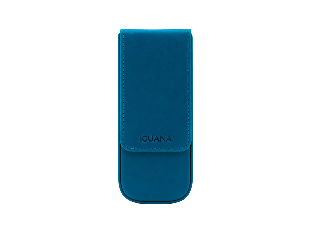 Iguana Pen Case Blue for 3 writing items, PEN-CASE-BLUE-3