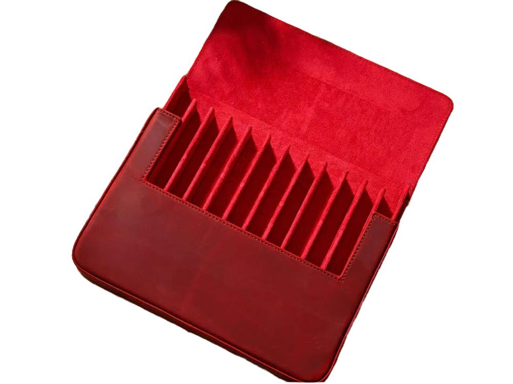 Iguana Pen Case Red, 12 Writing Items