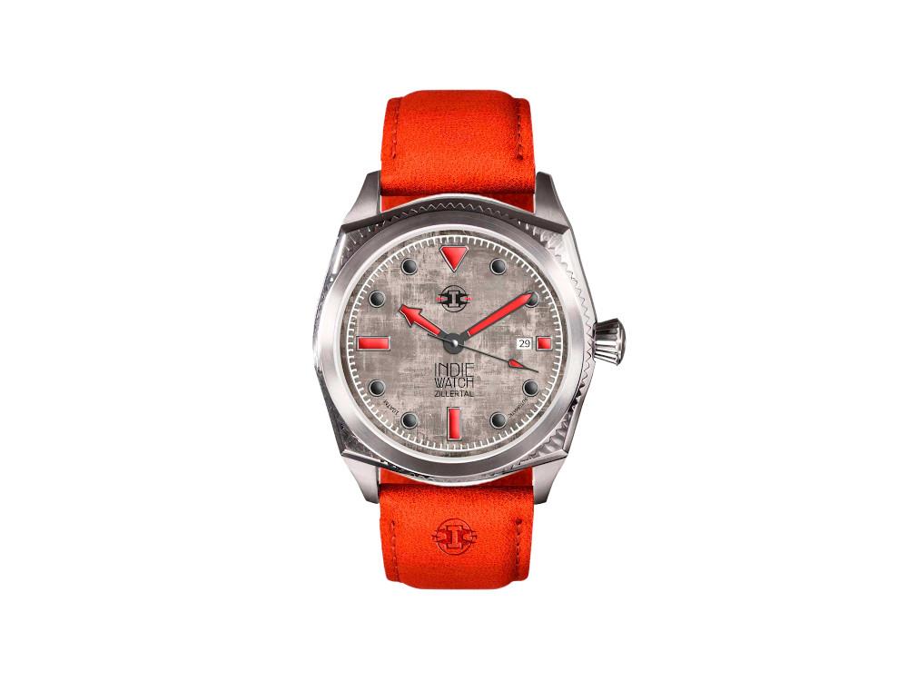 Indie Watch Zillertal Automatic Watch, Grey, 40 mm, 163X