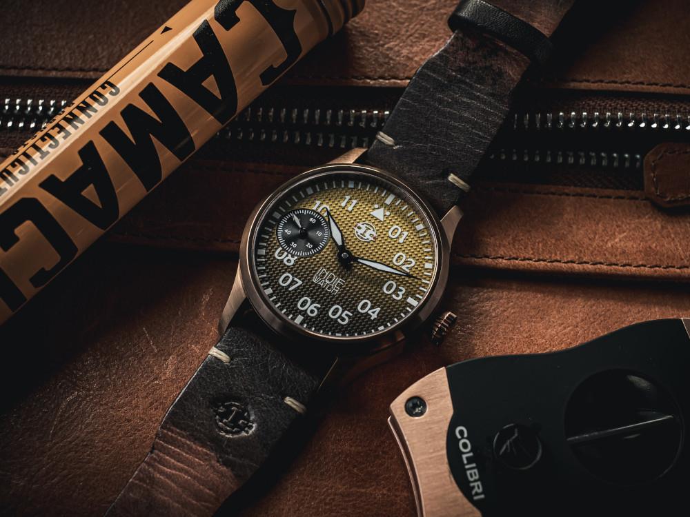 Indie Watch Swell Automatic Watch, PVD Bronze, Yellow, 42 mm, 257BB