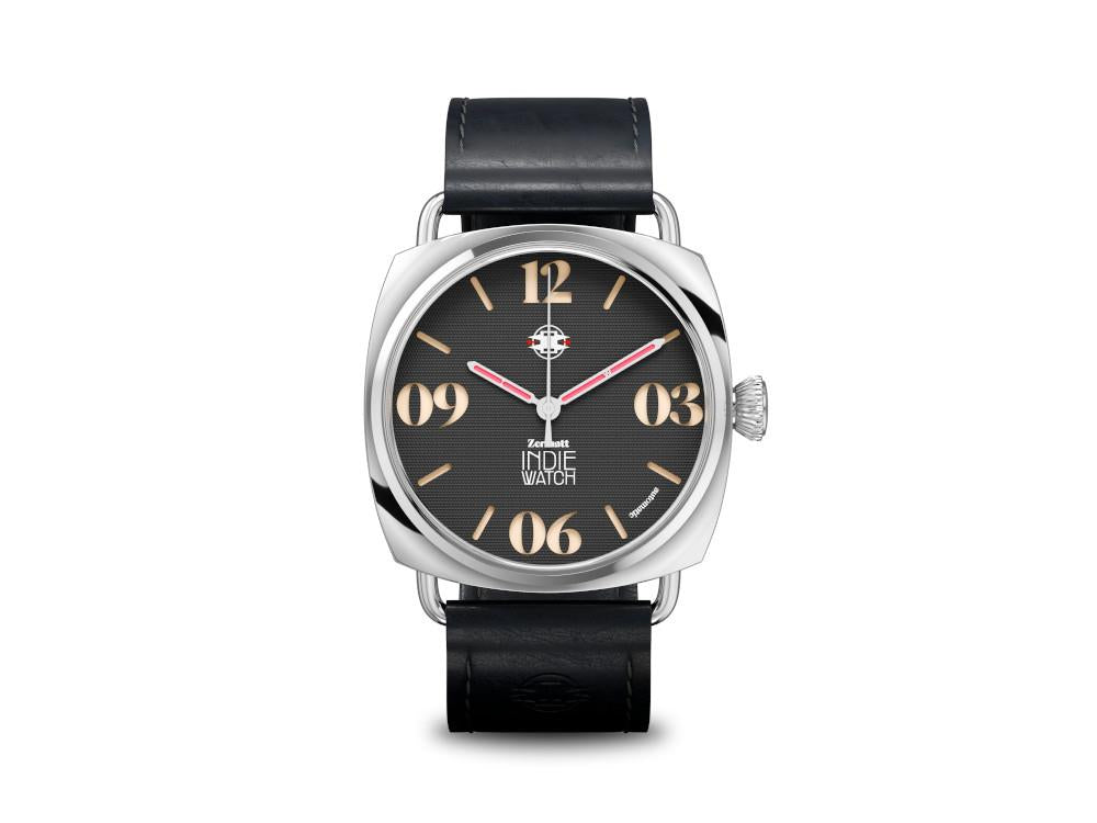Indie Watch Zermatt Automatic Watch, Black, 44 mm, 31B