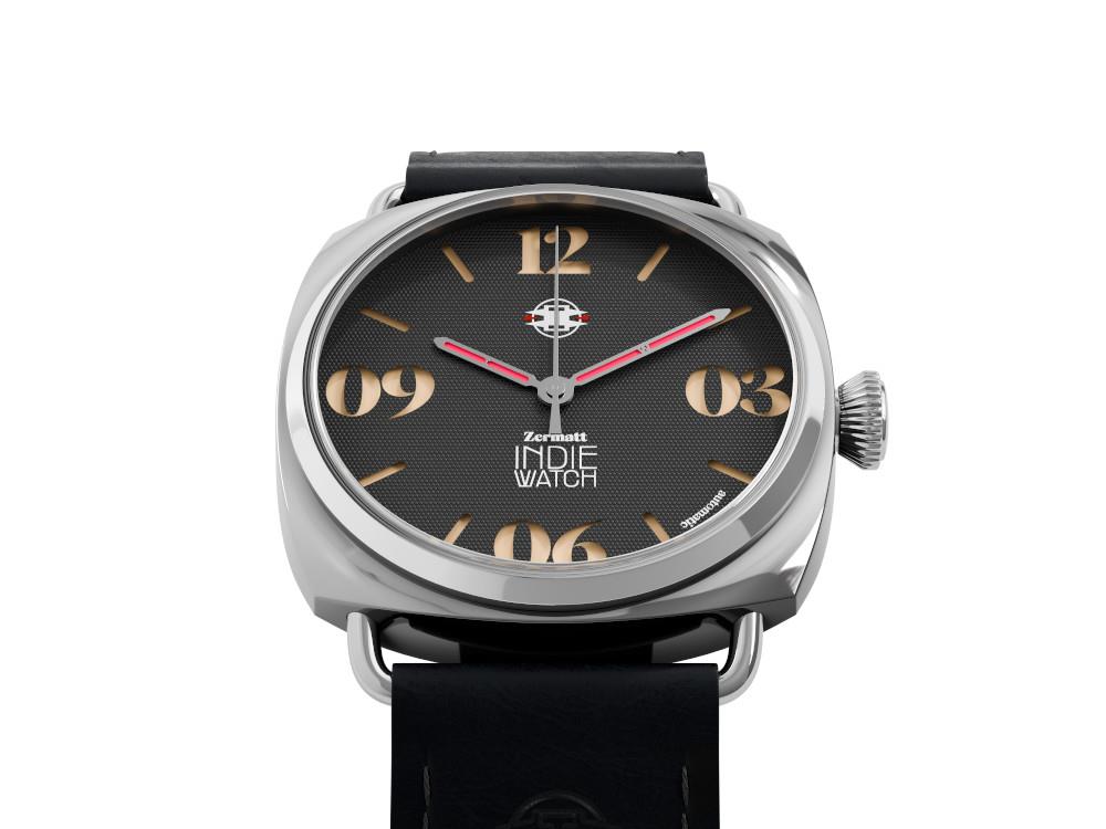 Indie Watch Zermatt Automatic Watch, Black, 44 mm, 31B