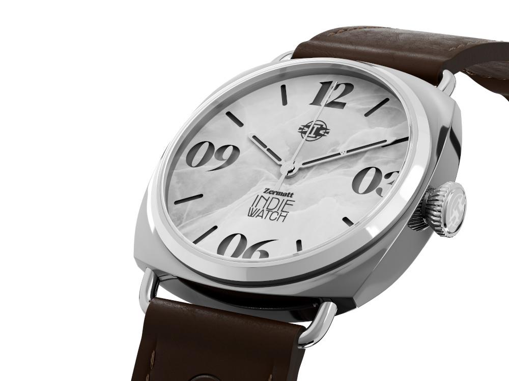 Indie Watch Zermatt Automatic Watch, White, 44 mm, 31G