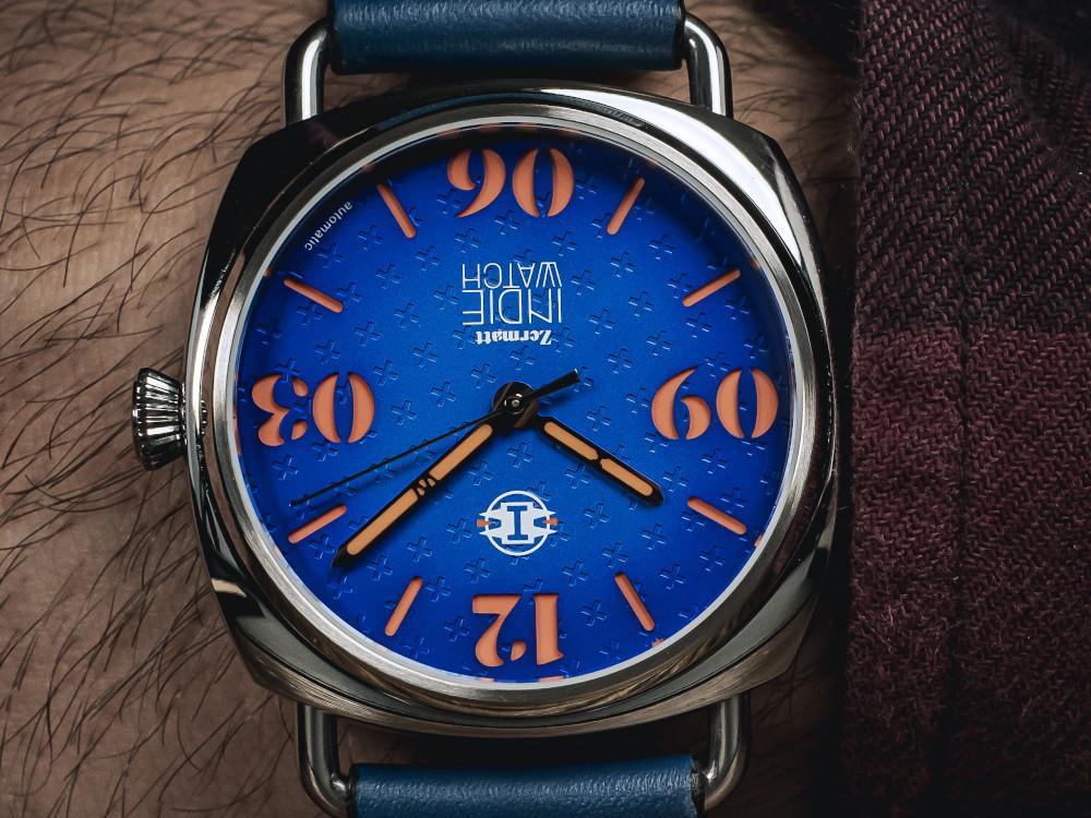 Indie Watch Zermatt Automatic Watch, Blue, 44 mm, 31Z