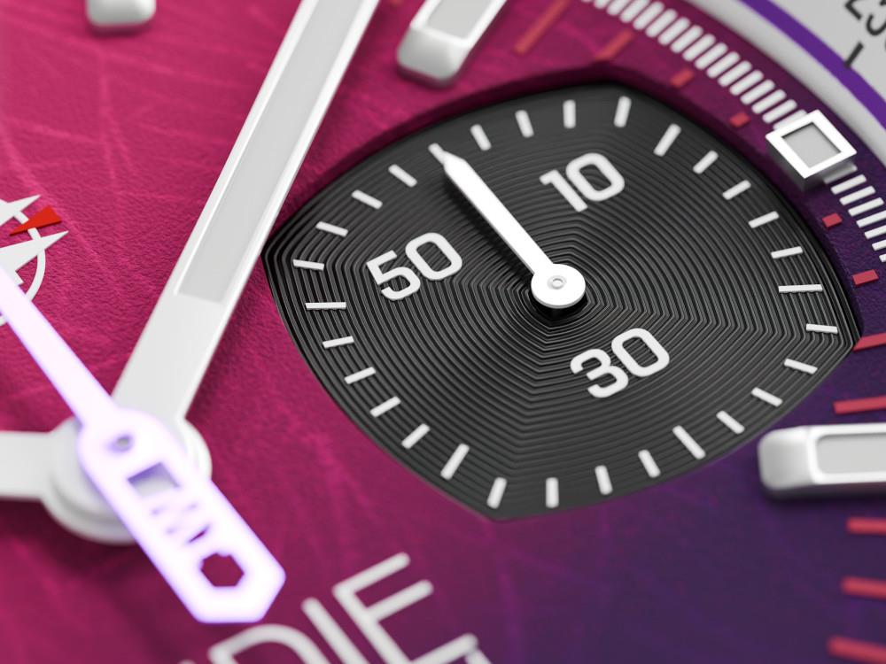 Indie Watch Strum Quartz Watch, Pink, 42 mm, Chronograph, 521Z