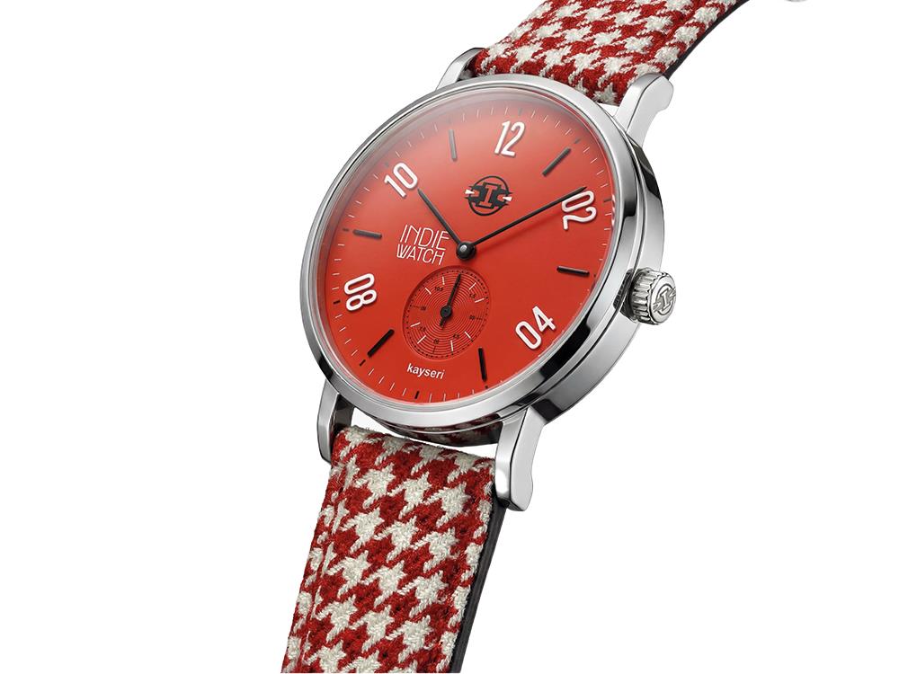 Indie Watch Kayseri Quartz Watch, Stainless Steel 316L, Red, 38 mm, 76Q